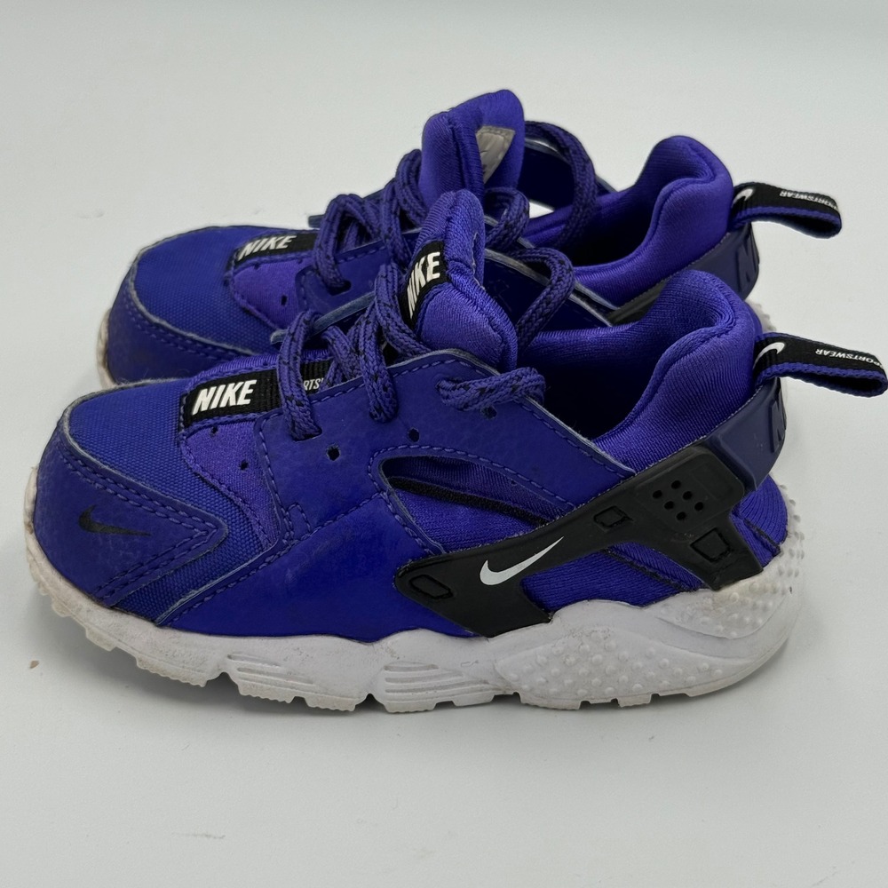 Kids Nike Air‎ Huarache Toddler Shoes Purple White Size 7C - Picture 5 of 8